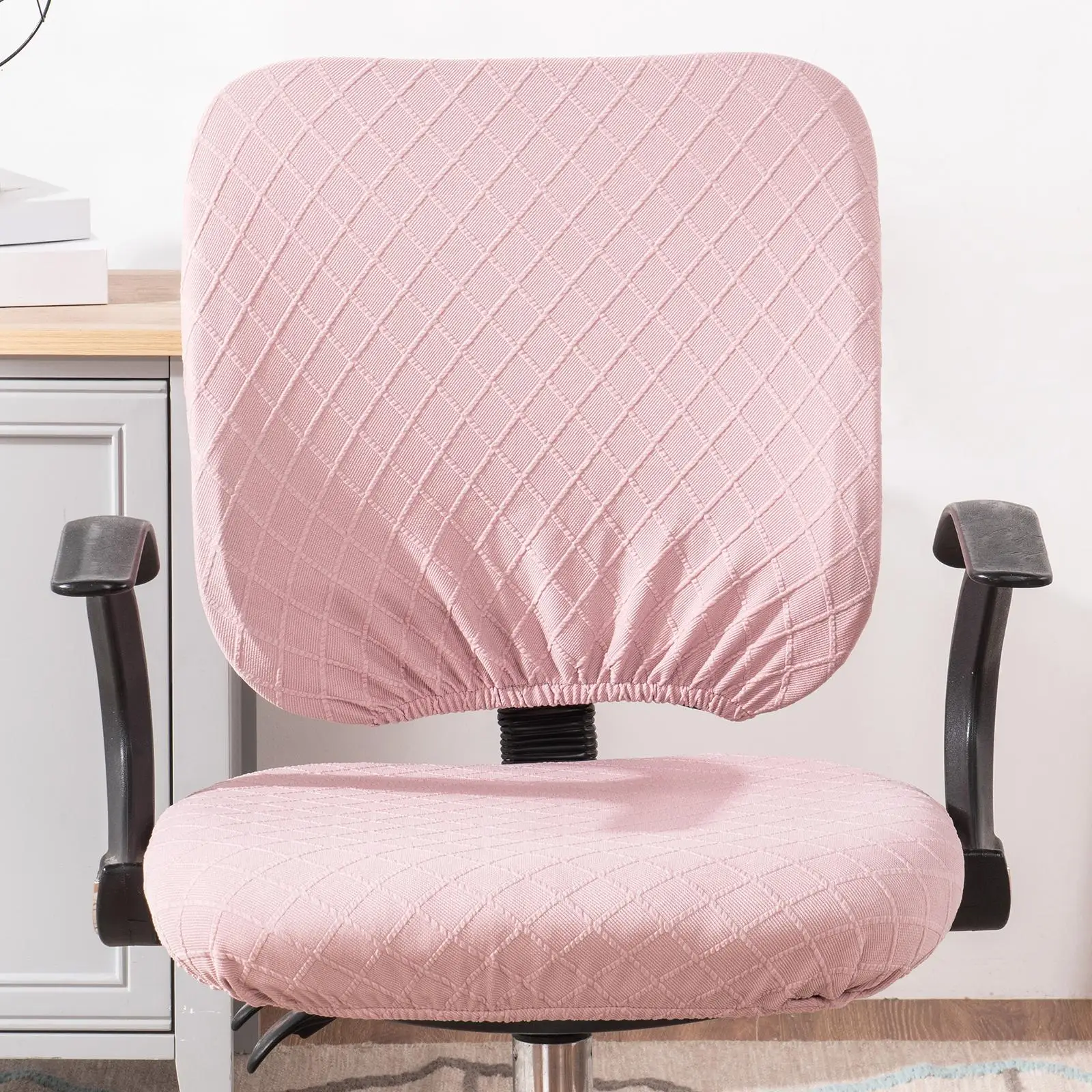 Jacquard Office Chair Cover Removable Slipcover for Desk Chiar Swivel |