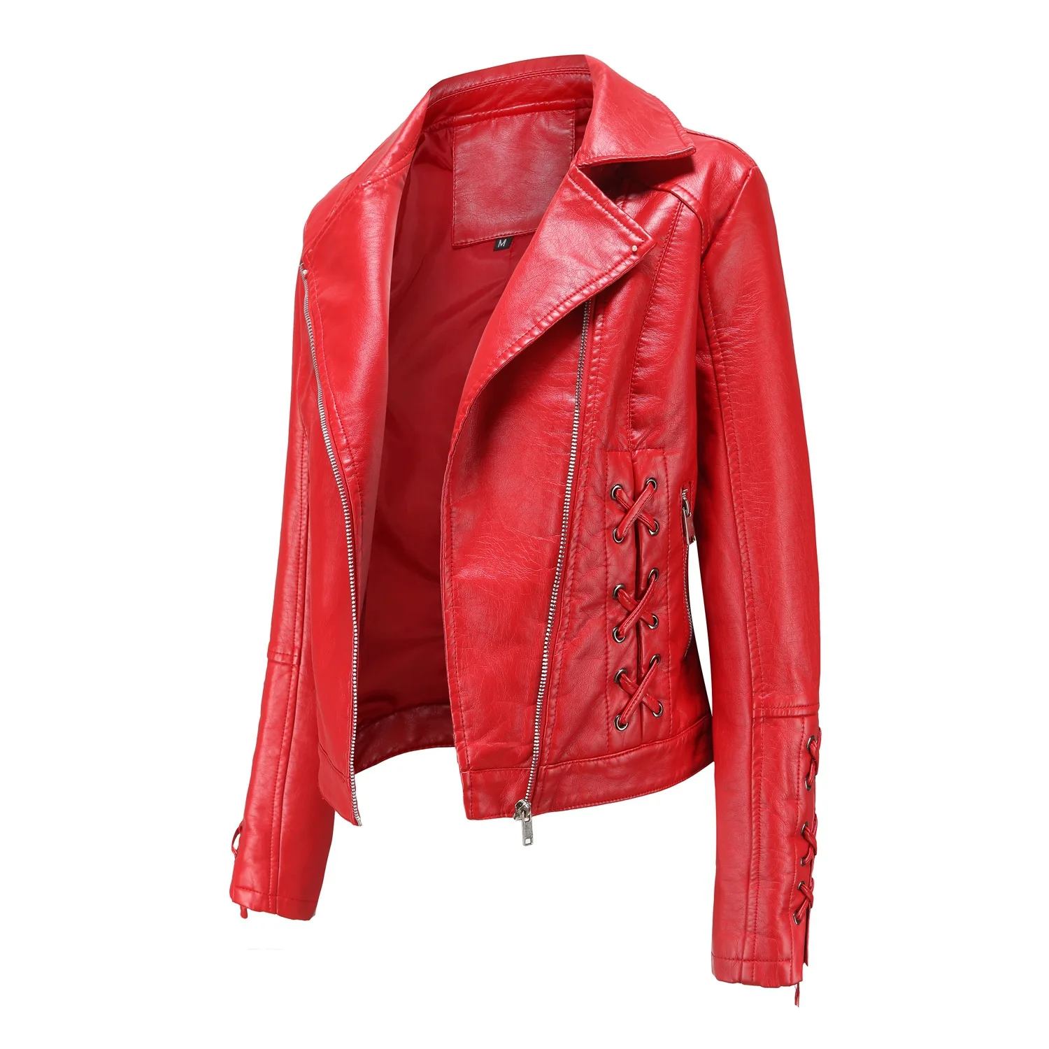 New Fashion Woven Leather Women's Strap Coat Women's European and American Kpop Dress Casual Jacket Women Leather Jacket Wome
