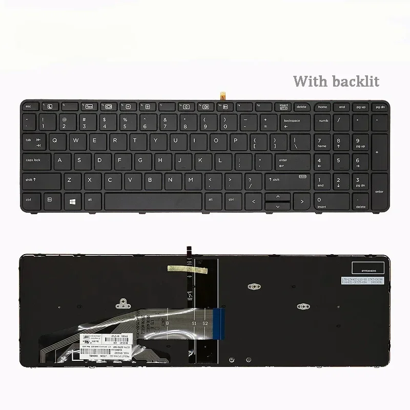 Новая клавиатура для ноутбука HP ProBook 450 G4 455 470 G3 HSTNN-Q03C-Q95C с подсветкой и без