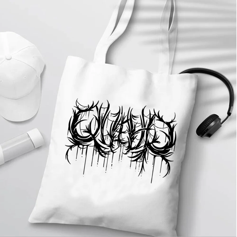 

Y2K Baby Tee shopping bag cotton tote bolsas de tela bolso shopping shopper bag tote woven sac toile