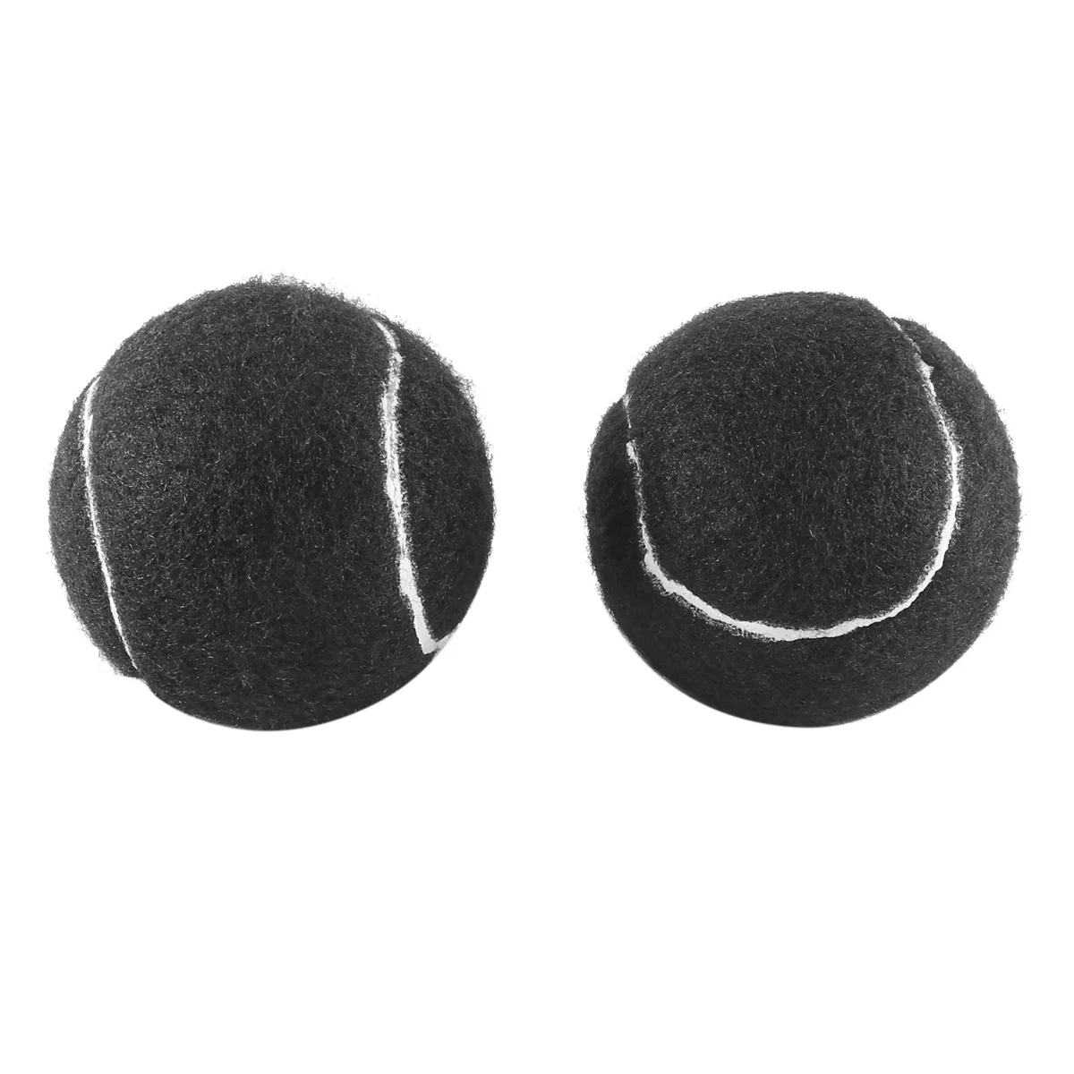 2 PCS Precut Walker Tennis Ball for Furniture Legs and Floor Protection Heavy Duty Long Lasting Felt Pad Covering Black