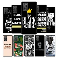 black lives matter word soft cell case funda for samsung galaxy note 10 20 8 9 plus ultra 5g note10 note20 m51 protection