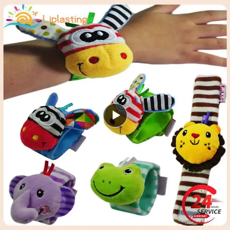 

Foot Socks Animal Cute Cartoon Baby Socks Rattle Toys Sozzy Baby Rattles Soft Plush Toys Hand Bell Wrist Rattle Educational Toy