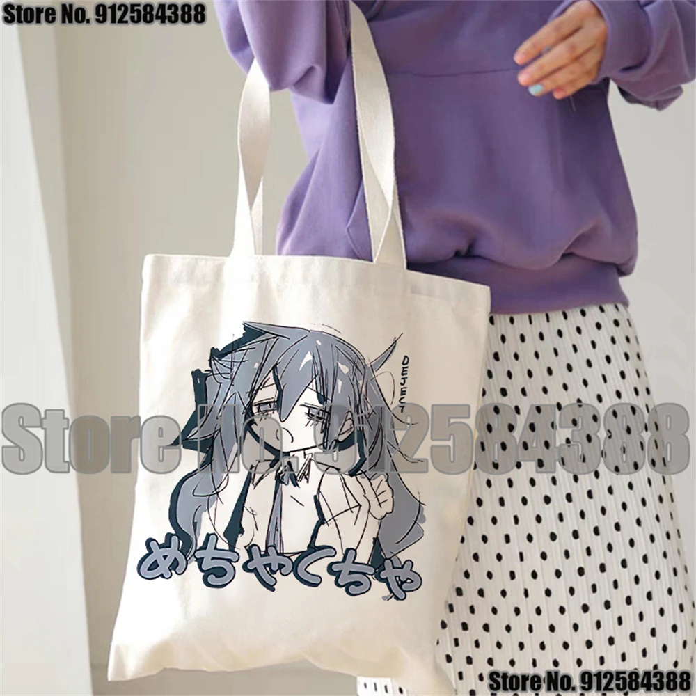 

Anime Japanese Kawaii Y2k Canvas Bag Hip-hop Women Bag Ulzzang Women Shopper Bags Large Capacity Ins Harajuku Shoulder Bag