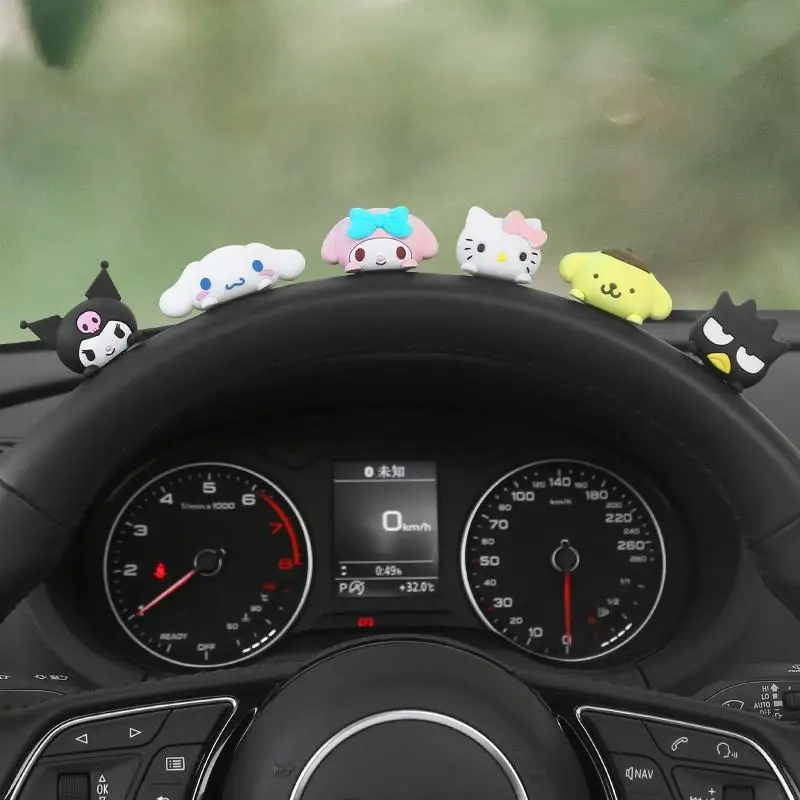 

2022 Kuromi Plush Kt My Melody Cinnamoroll Plush Kawaii Cotton Cute Car Ornaments Anime Decoration Toys for Girls Birthday Gift
