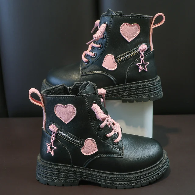 Pink Winter Casual Cotton Boots - Side Zip Princess Ankle Boots 4