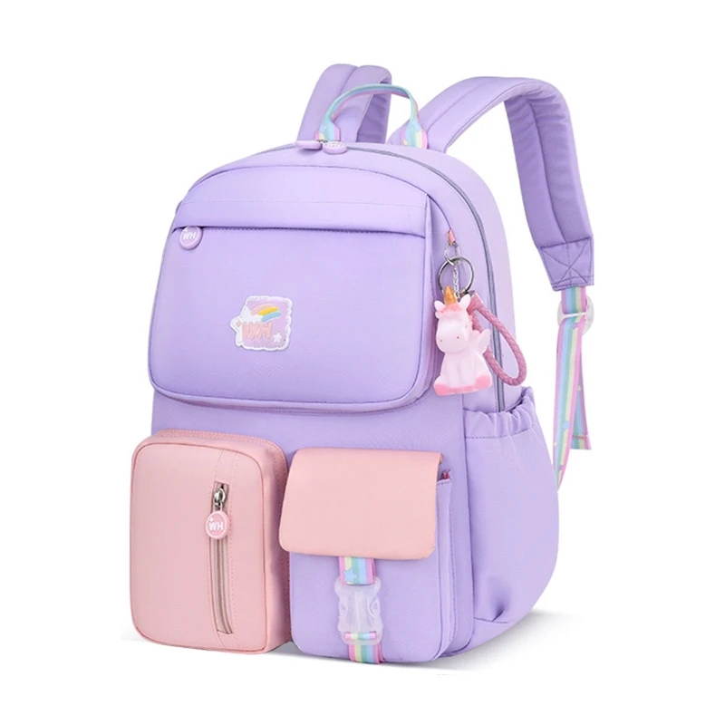 

Girls Kids Nylon Backpack Primary School Bag for Teenage Girls Rucksack Bookbag Student Daypack