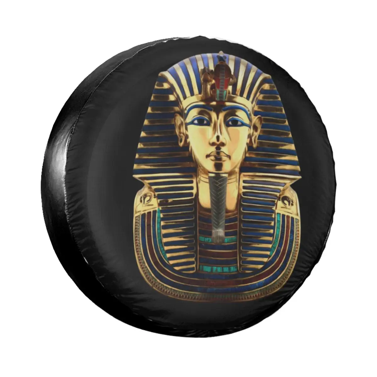 

Ancient Egypt Tutankhamun Pharaoh Spare Tire Cover for Mitsubishi Pajero Egyptian King Tut Car Wheel Protectors