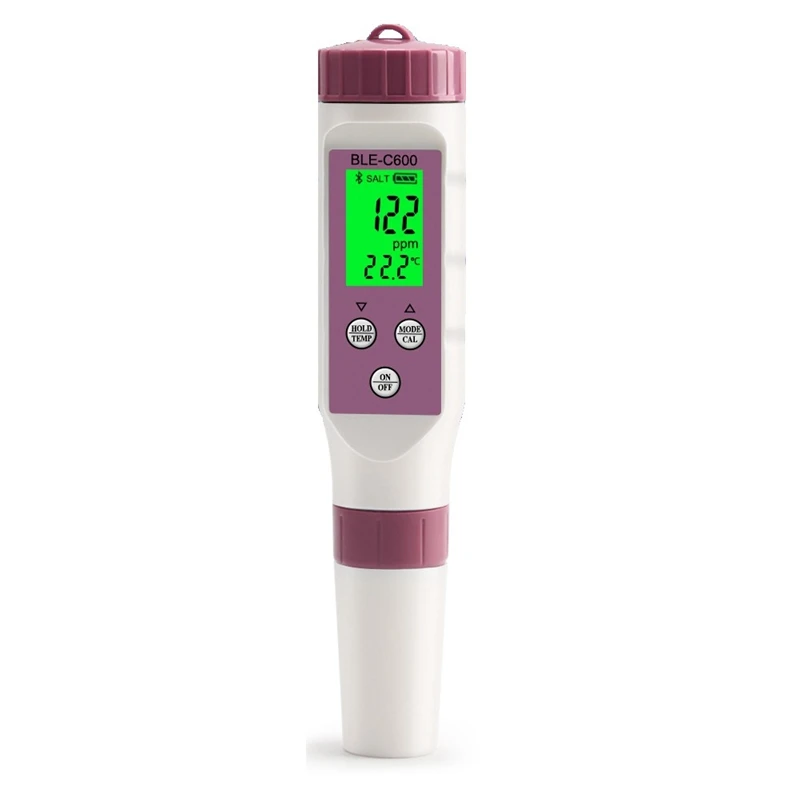 

7 In 1 Temp ORP EC TDS Salinity S.G PH Meter Online Blue Tooth Water Quality Tester APP Control For Drinking Laboratory