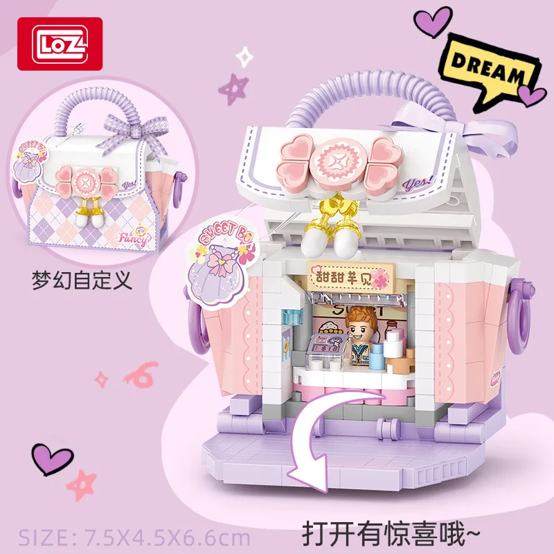 LOZ креативные микро строительные блоки милые сумки каваи набор животных и кошек