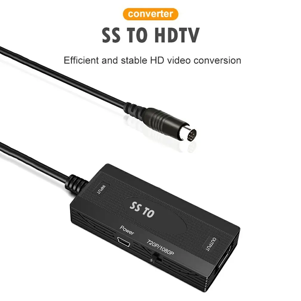 

Practical Game Console SS to HDMI-Compatible Adapter for Sega Saturn HD TV Converter Television Connector Device Accessories