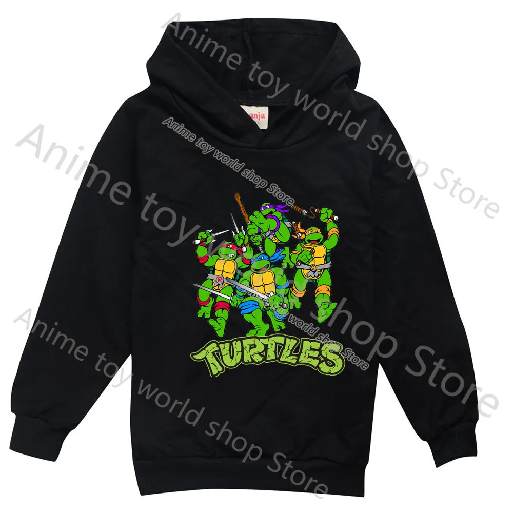 Детская толстовка с капюшоном и принтом черепашек-ниндзя |