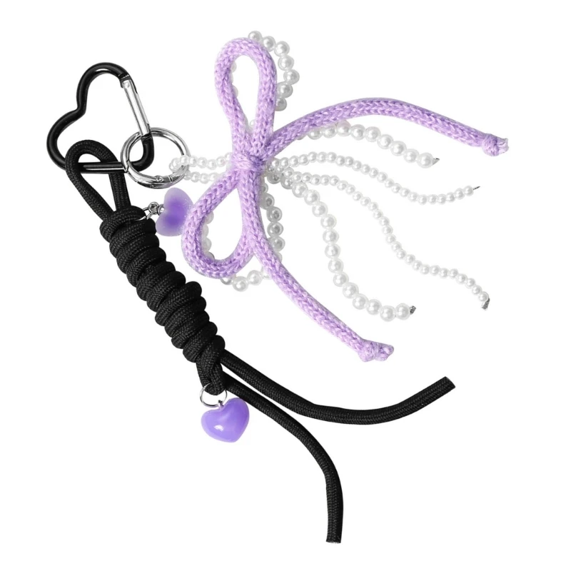 Модный брелок из искусственного жемчуга с бантом стильный для рюкзака