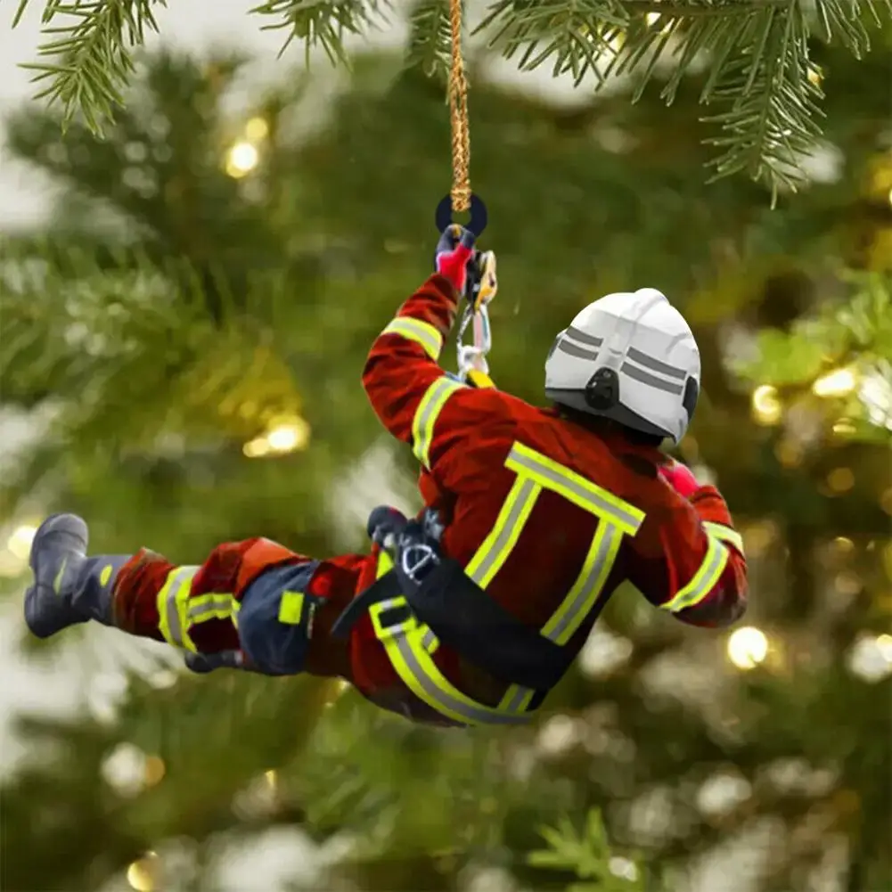 

Hanging Pendant Christmas Tree Home Decoration 2D Arcylic Peripheral Fire Keychain Pendant Creative Car S7L3