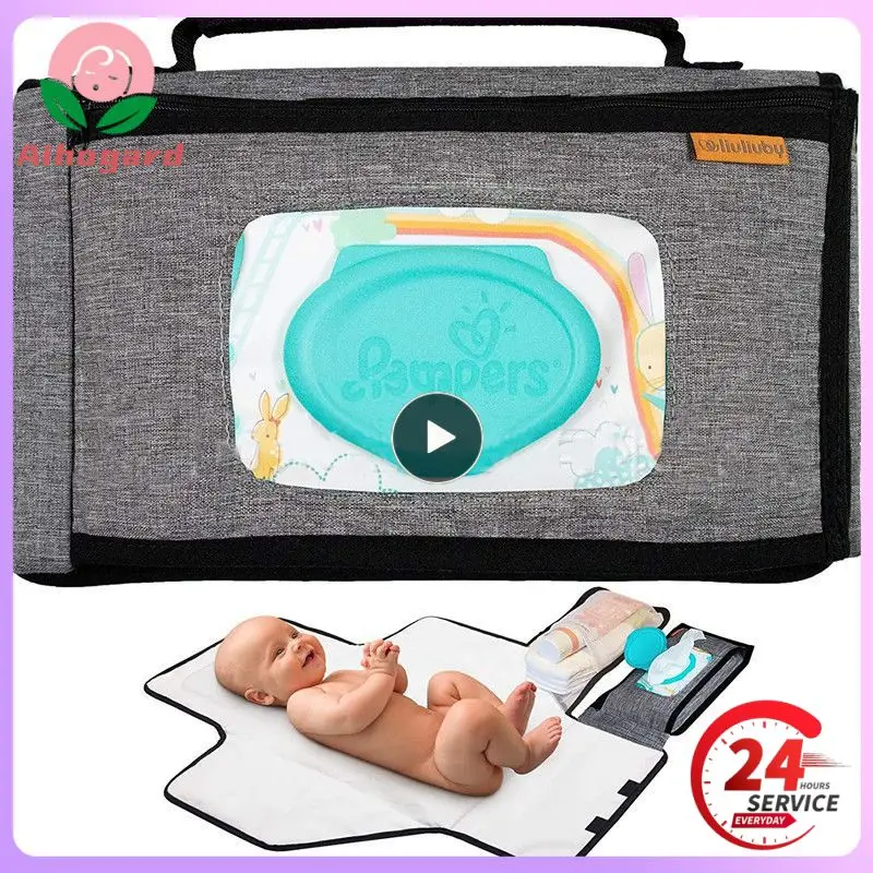 

Portable Baby Diaper Changing Pad Baby Stroller Hanging Bag Multifunctional Storage Diaper Pad Maternal And Infant Supplies