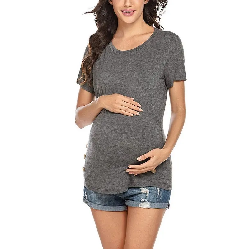 Women Pregnancy Tee Pregnant Nursing Breast Feeding Clothes T Shirts Breastfeeding Maternity Tops enlarge