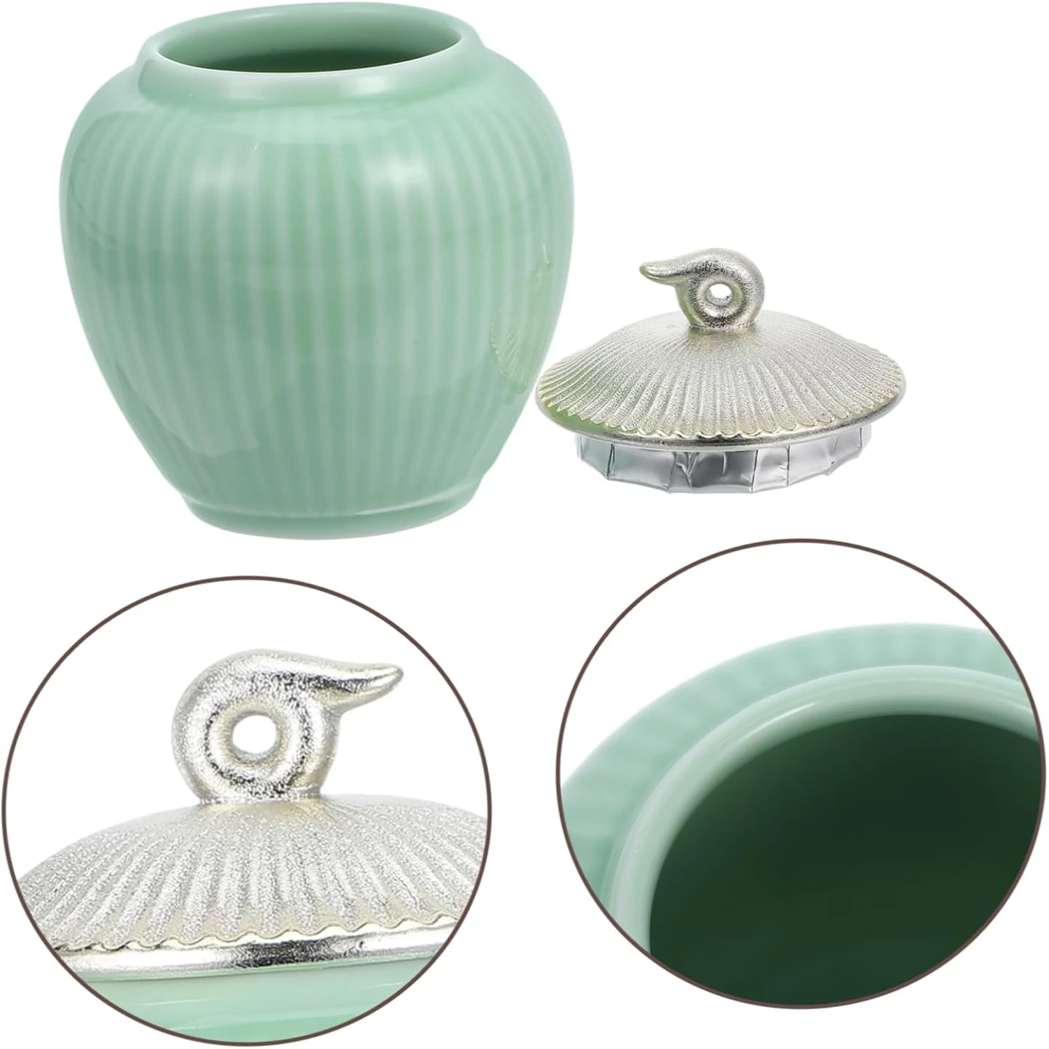 2 шт. китайская банка для чая контейнер бытовая керамическая канистра аксессуар