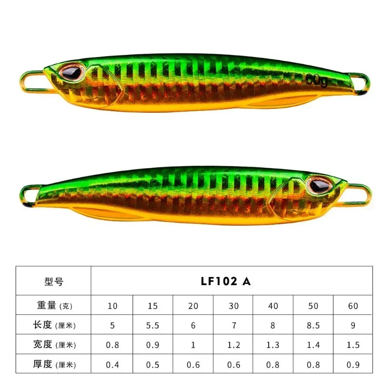 Hard Metal Jig Fishing Lure Trolling Bass Bait Trout Jigging 10g-40g Quente