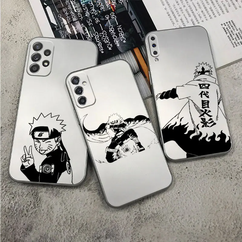 

Yahiko-Naruto-Kakashi Plating Phone Case for Samsung A73 A53 A52 A51 A50 A72 A71 A32 A33 A31 Metal Feel Silver Silicone Cases