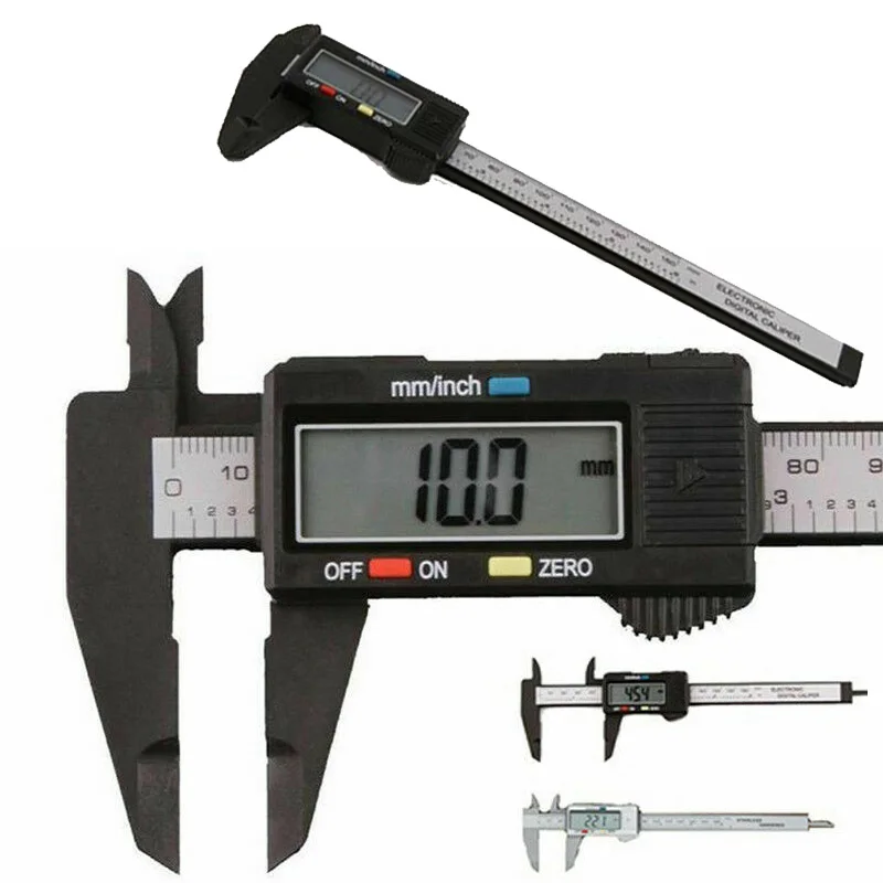 Equipment Electronic Digital Caliper Gauge Carbon Fiber Micrometer 150mm