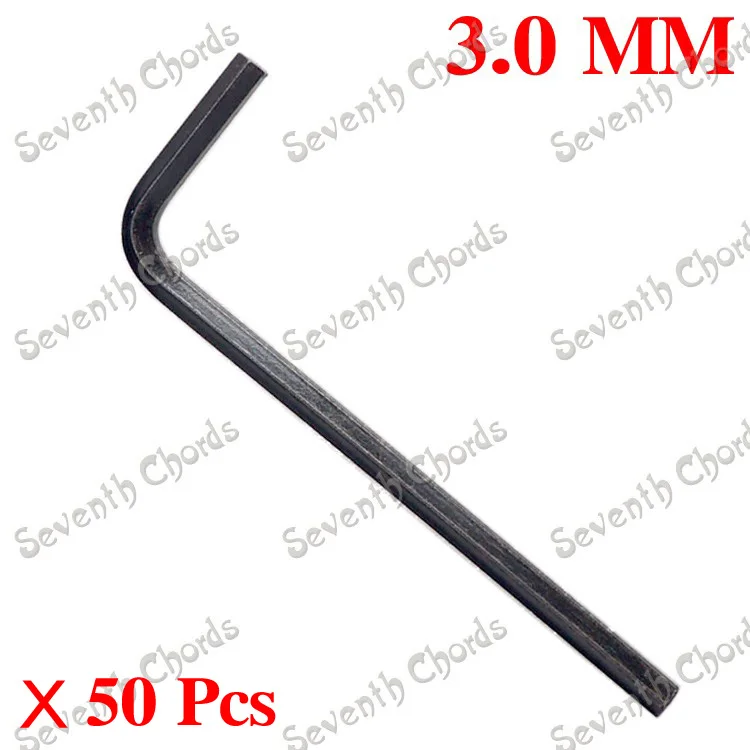 

50 Pcs 3mm Tremolo Bridge Nut Adjustment Hexagon Allen Wrench/Hex Wrench Key - Guitar DIY Repair Tool