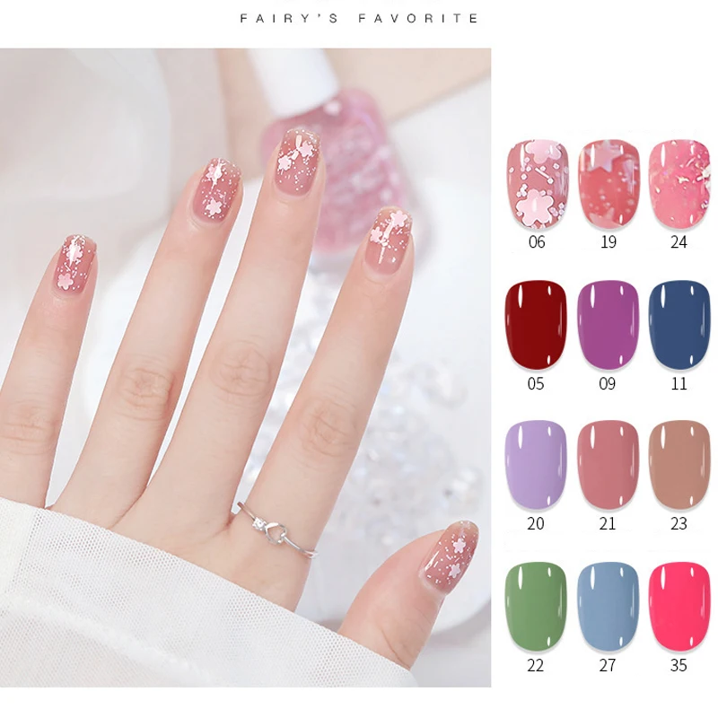 

Nail Gels Durable Quick Drying Odor Free Transparent Varnish Lacquer Nail Polish Water Based Peelable Nail Polish Nail Art