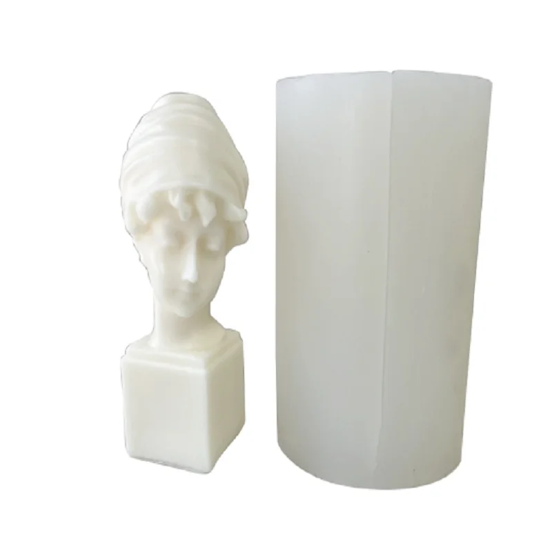 

M17D 3D David Sculpture Silicone Mold for DIY Handmade Crafts Ornaments Candle Making