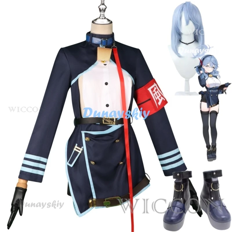 Костюм для косплея аниме Голубой архив амао костюм синего моряка школьная форма