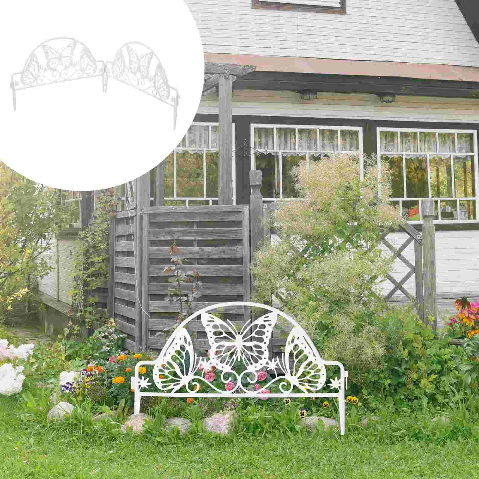 

4pcs Plastic Fence Adornment Plastic Scene Decor Fence Adornment for Scene Decor