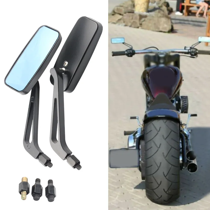 

1 Pair Motorcycle Mirror Moto Bike Rearview Mirror Rear-View Mirrors Alloy Motorcycle Rear View Mirrors 8mm/10mm Blue