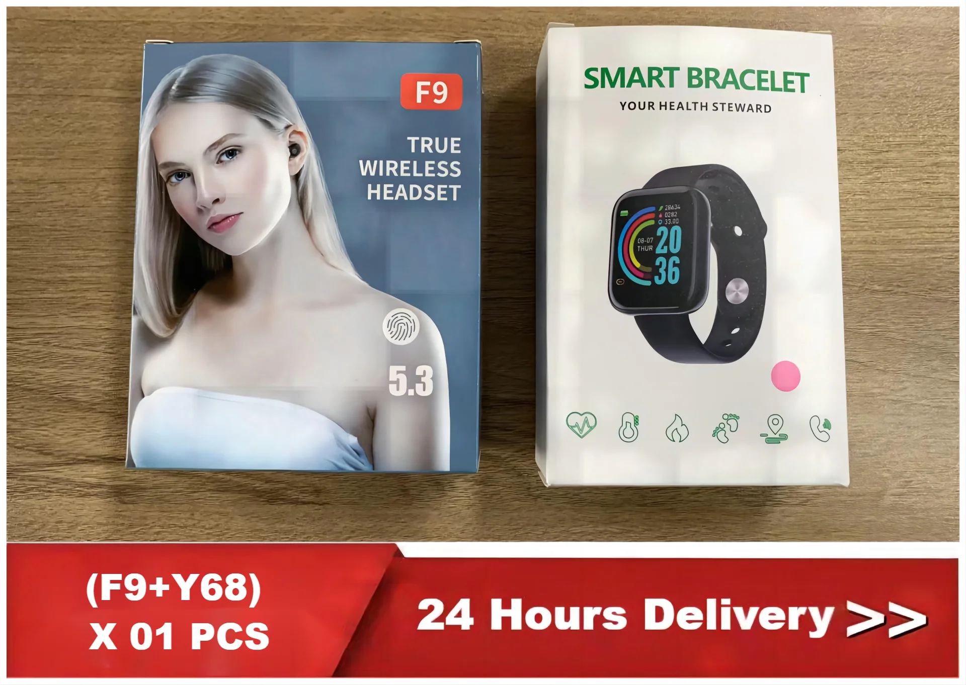 

100% Оригинальные Смарт-часы Y68 APP FitPro + беспроводные Bluetooth-наушники F9 5C с коробкой, Смешанная Ссылка для Бразилии, оптовая продажа, Прямая поставка