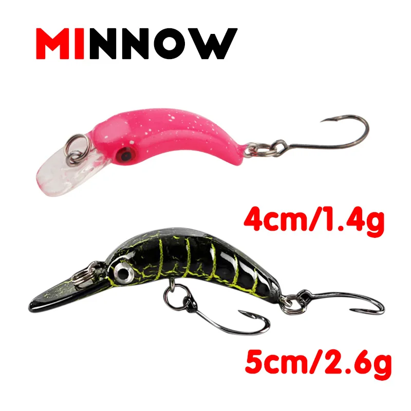 1 шт. воблер приманка для рыбной ловли мини-кренкбейт рис 40 мм 4 г 8 цветов