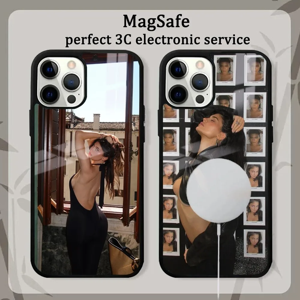 Чехол для телефона с рисунком звезды актера привлекательной девушки зеркальный