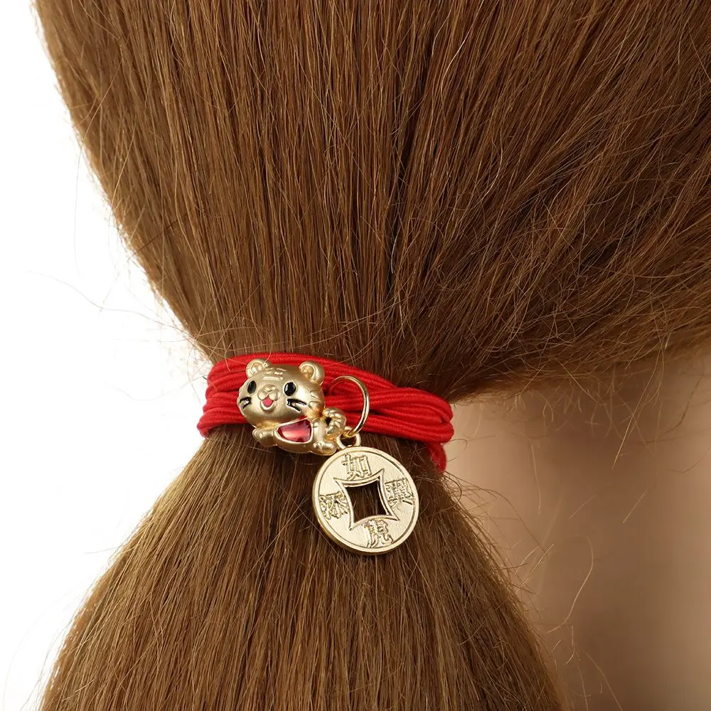 

Lucky Friendship New Year Bracelet Hair Rope Red String Tiger Bracelet Wristband