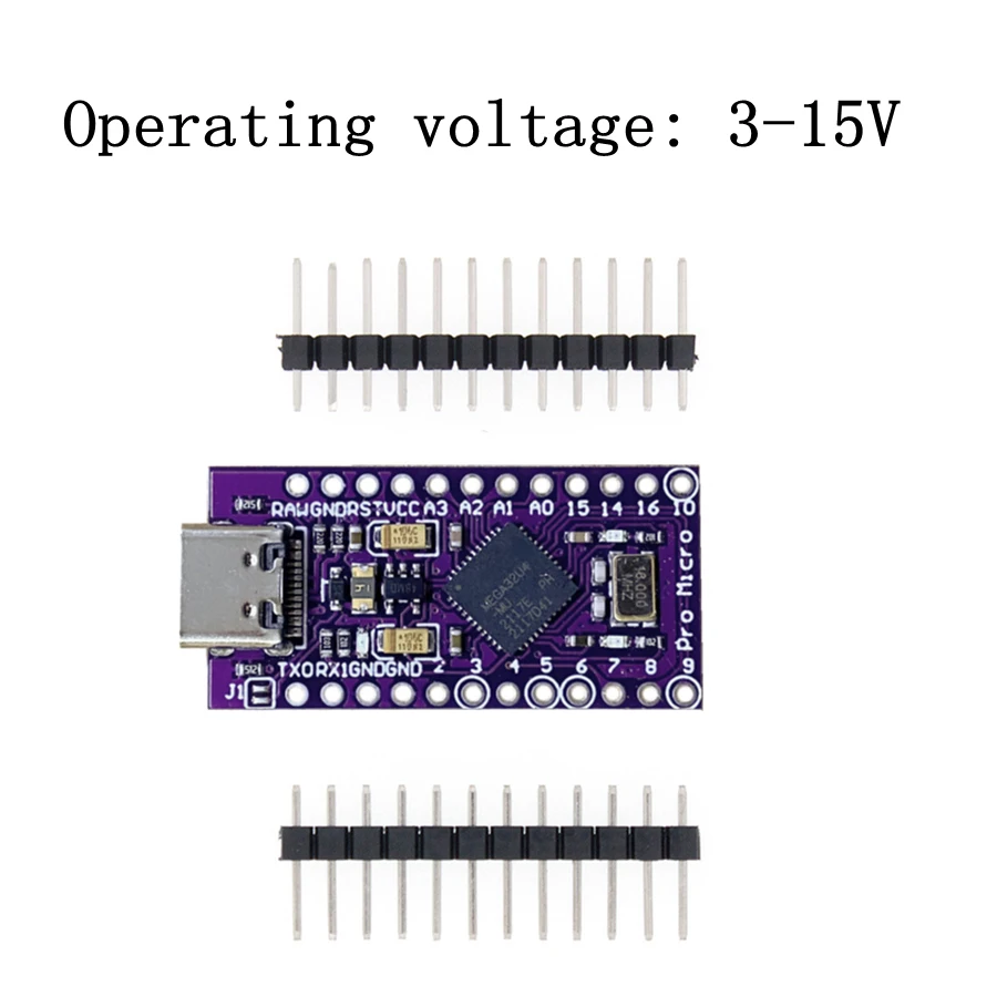 Pro Micro с Загрузчиком черный/синий ATmega32U4 5 В/16 МГц контроллер модуля Mega32U4 leonardo для