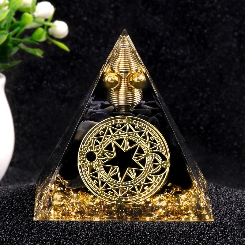 

60x60 Мм Натуральный Кристалл Аметрин, Пирамида, Энергетический Гладкий Целебный Древо Жизни, Генератор Чакр Рейки