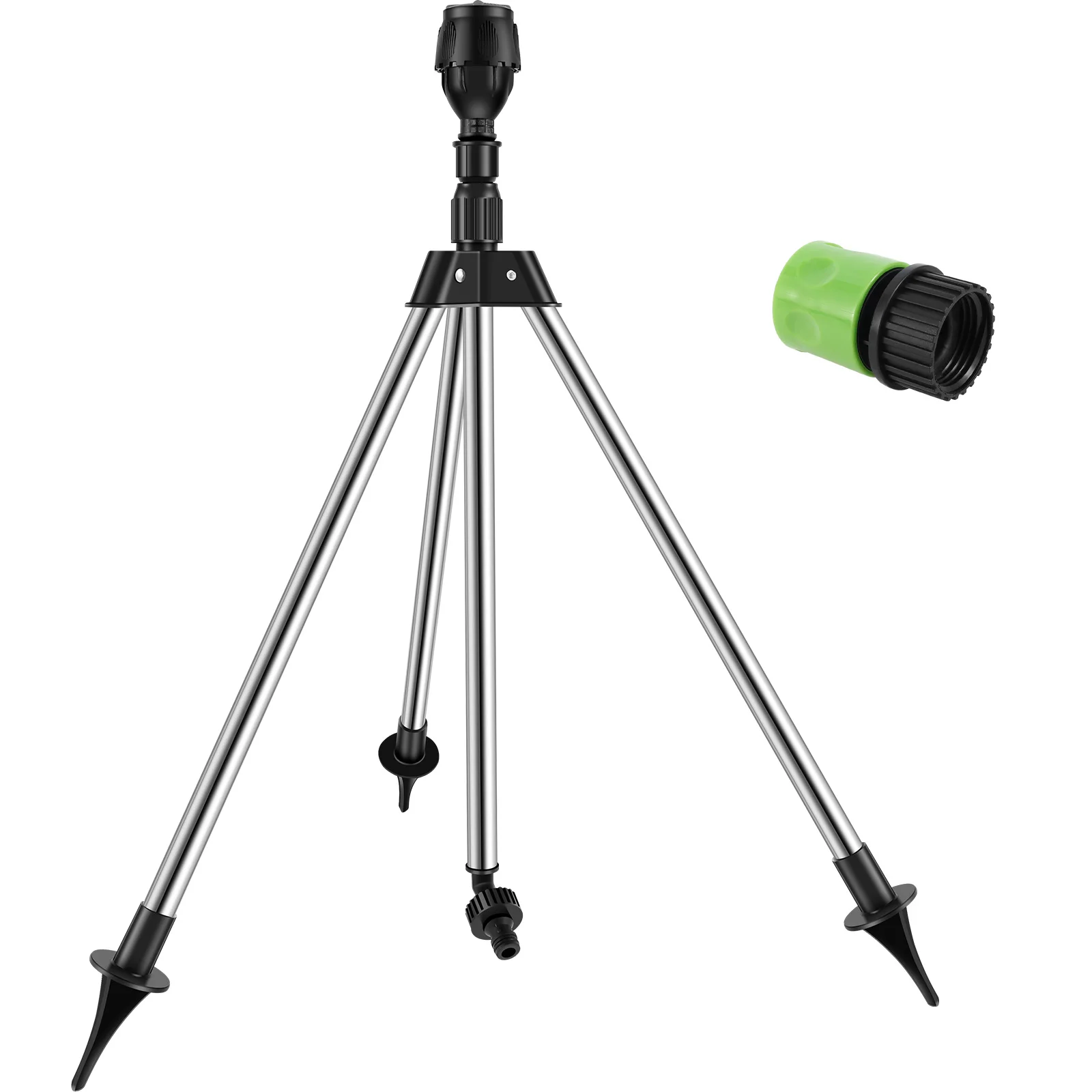 

Rotating Tripod Sprinkler 360 Degree Automatic Rotating Sprinkler Telescoping Garden Tripod Sprinkler 5 Modes Large Area