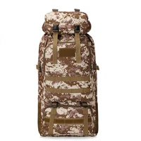 military tactical backpack knapsack 80l large capacity oxford cloth mountaineering bag camouflage travel rucksack luggage