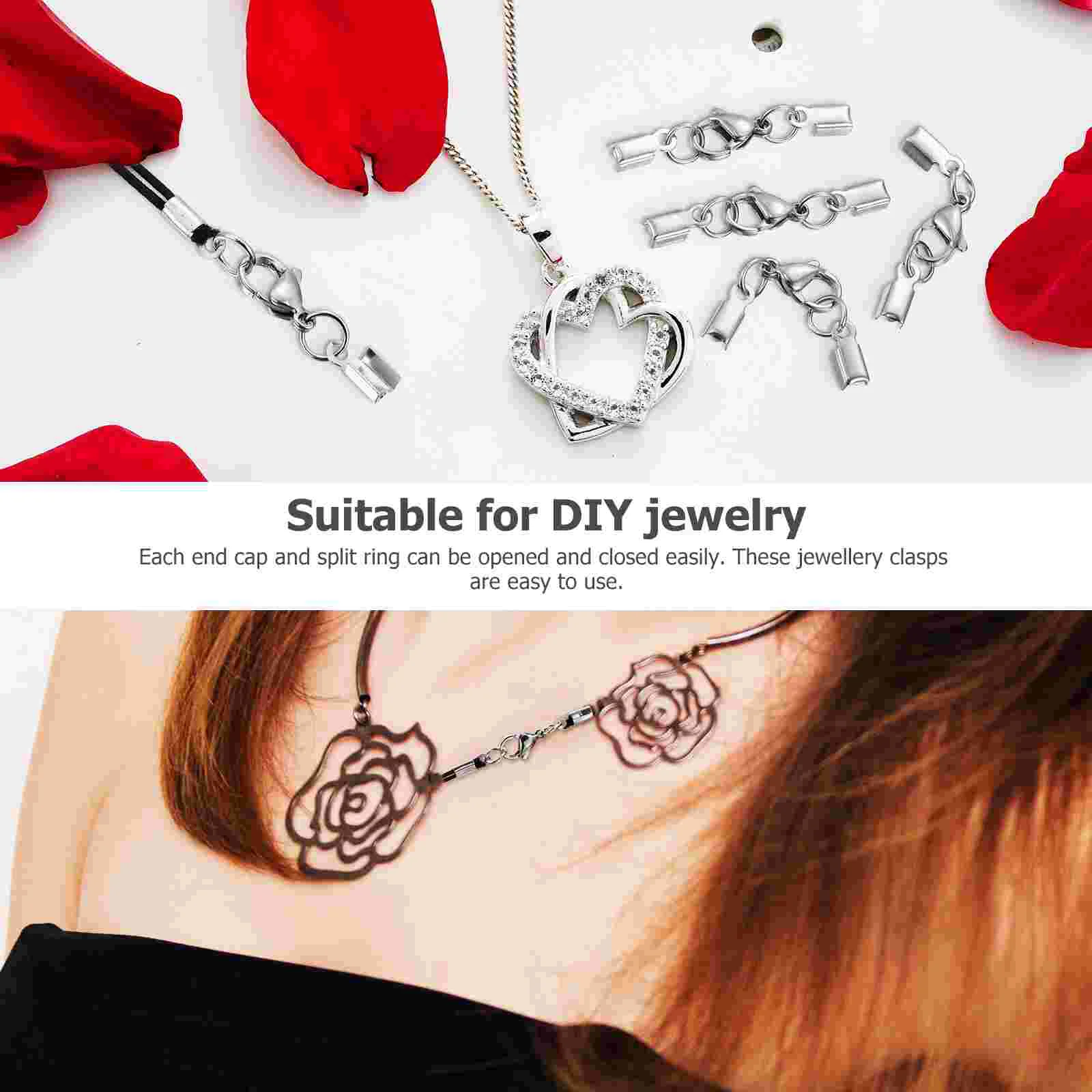 40 шт. разъем из нержавеющей стали застежки в виде когтей омара зажимы для