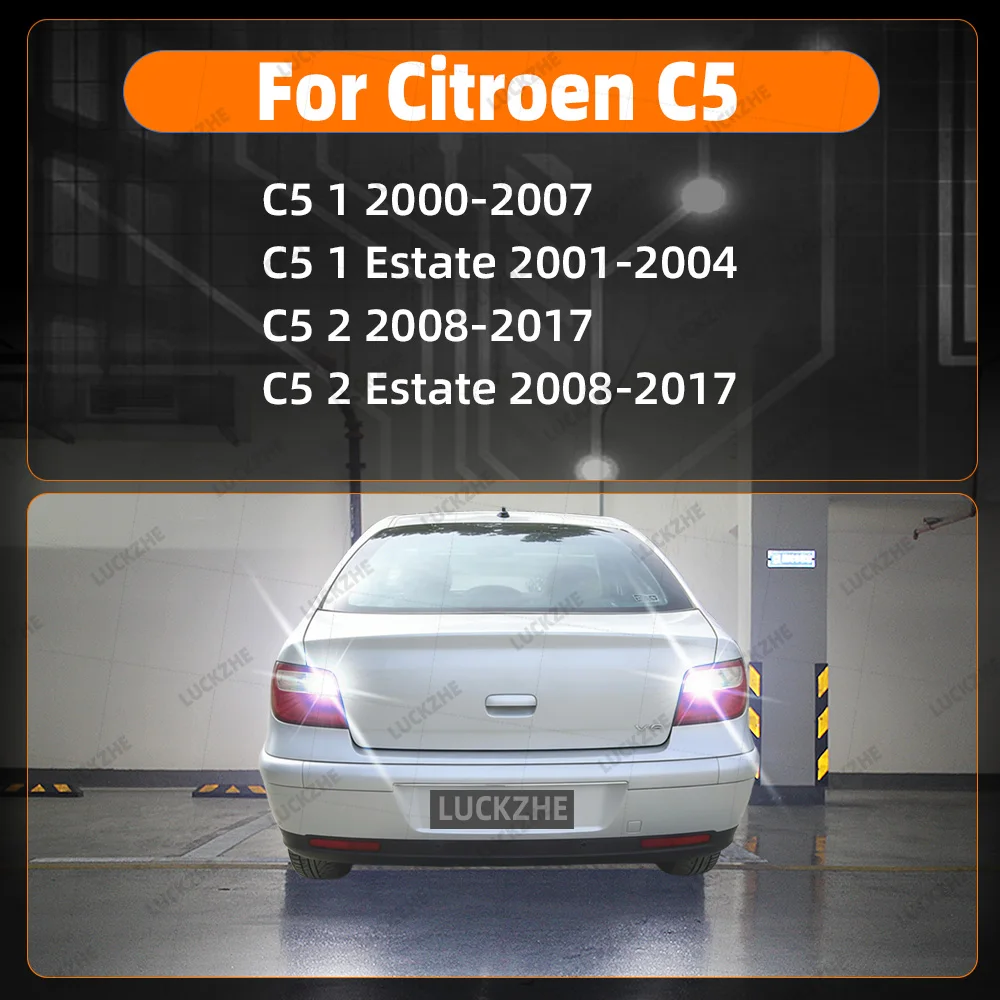 Фото Для Citroen C5 I/II Estate: светодиодные фонари заднего хода, лампы заднего хода, светодиодные лампы для парковки 2000-2011, 2012, 2013, 2014, 2015, 2016, 2017 годов выпуска №2
