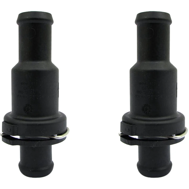 

2X Automobile Cooling Thermostat Assembly For Beetle CC Eos 1K0121113A 4E0121113 9025132 191975 TH575