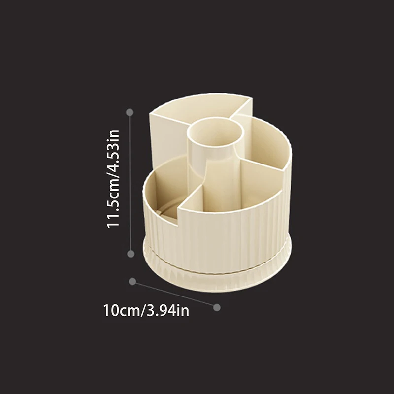 360 ° Вращающийся держатель для кистей макияжа косметических большая емкость