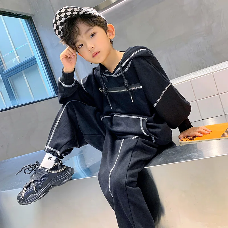 

Детская одежда, осенний комплект свитера для мальчиков, новинка 2022, модная детская одежда на завязках для больших мальчиков, одежда для улиц...