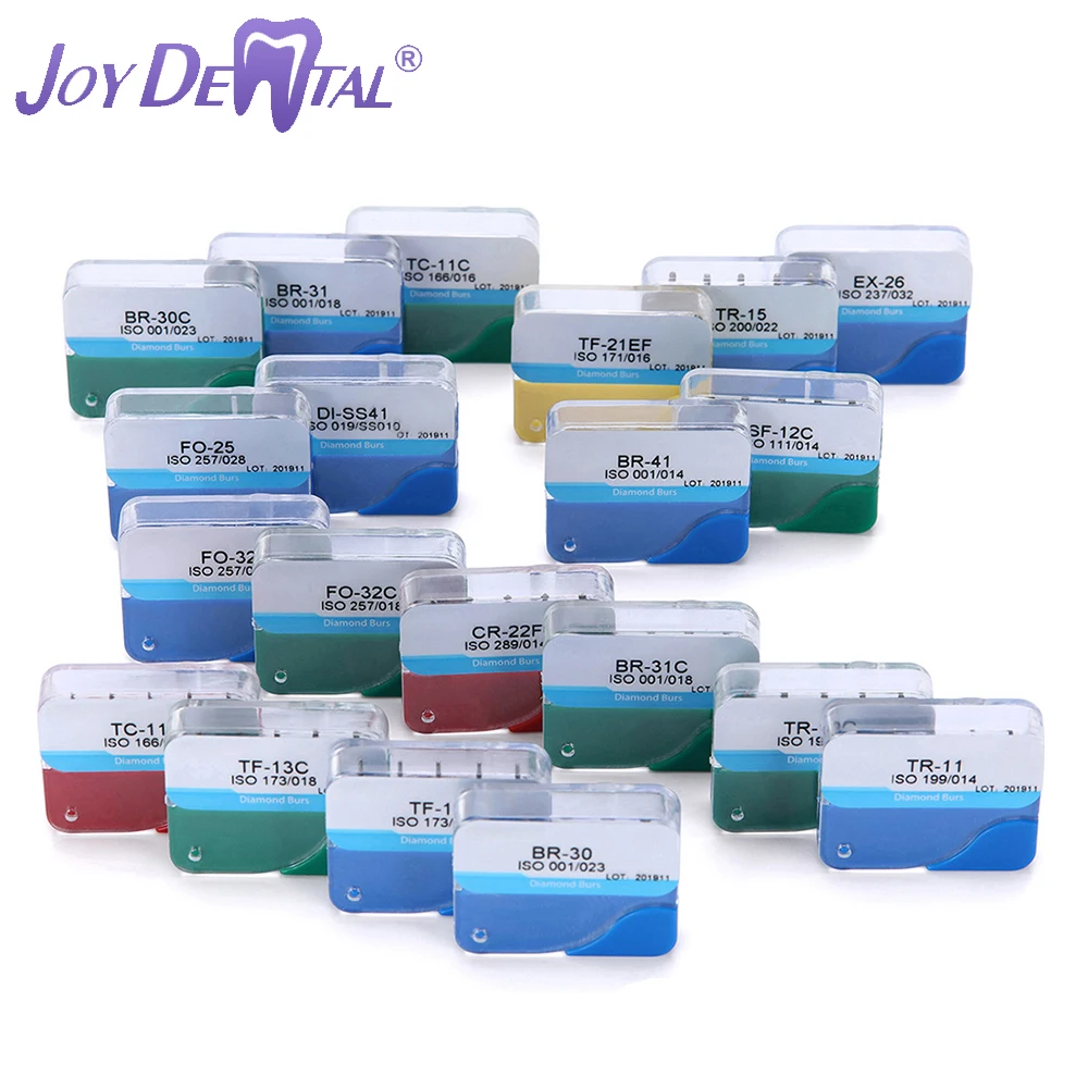 

JOY DENTAL Dental Diamond Bur Set Fit for Dental High Speed Handpiece 20 Boxes/Pack