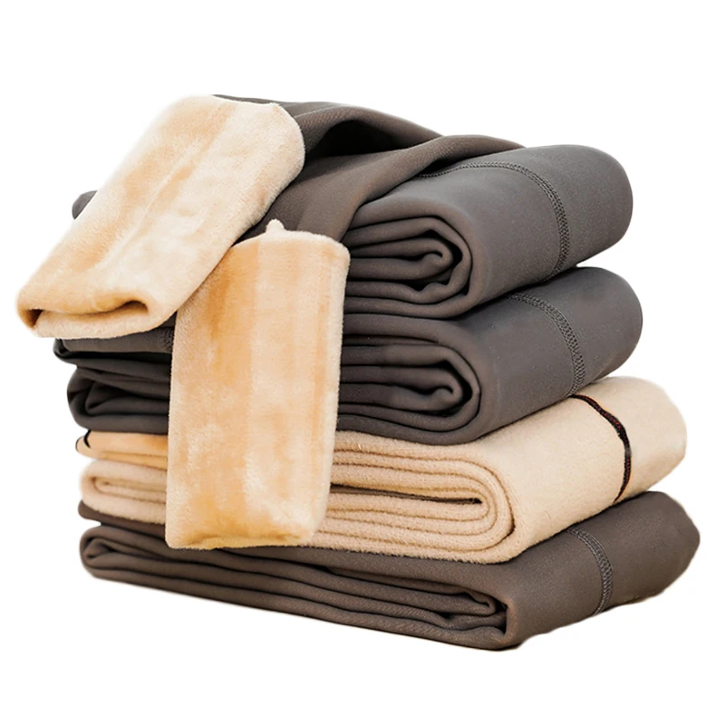 OXYGEN Winter Panty Fleece Women Flawless Legs Fake Translucent Warm Plush Lined Elastic Tights Thermo Pantyhose