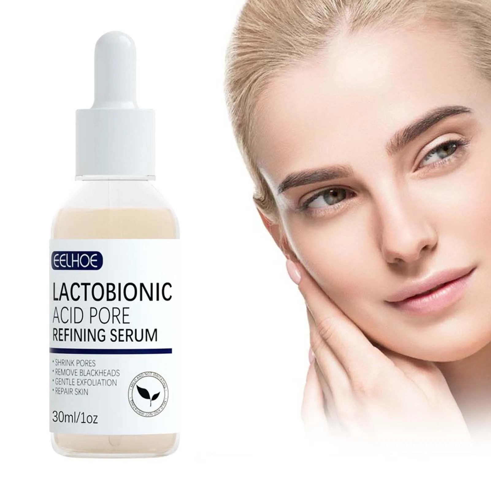 

Lactobionic Acid Shrink Pores Serum Essence Hyaluronic Acid Firming Pore Shrinking Essence Nourish Face Serum Essence Skin Care