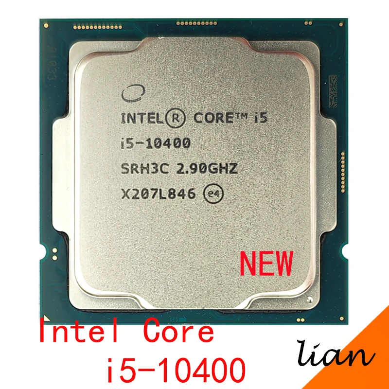 

Intel Core i5-10400 NEW i5 10400 2.9 GHz Six-Core Twelve-Thread CPU Processor L2=1.5M L3=12M 65W LGA 1200 new but no fan