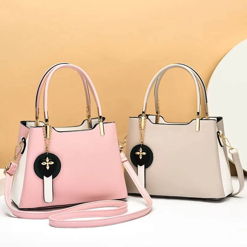 

CIKER Women's Fresh Sweet Lady Handbag Simple Trendy Solid Color Bag Fashion Casual Shoulder Messenger Bag Female