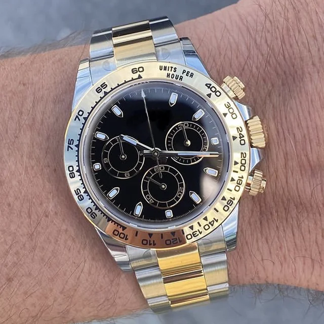 Mens Watch Ceramic Bezel Sapphire Glass Diamond Roma Number Waterproof Man Sports Wristwatch 904L Steel Automatic Mechanical