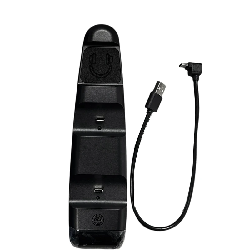 Док-станция для контроллера консоли HFES тонкое зарядное устройство PS5 RGB с верхней